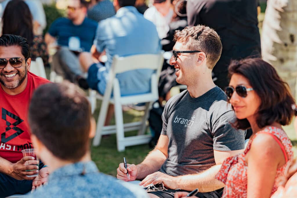 Photo of people meeting at the Leaders in Mobile (LIM) retreat in Kapolei, Hawaii.