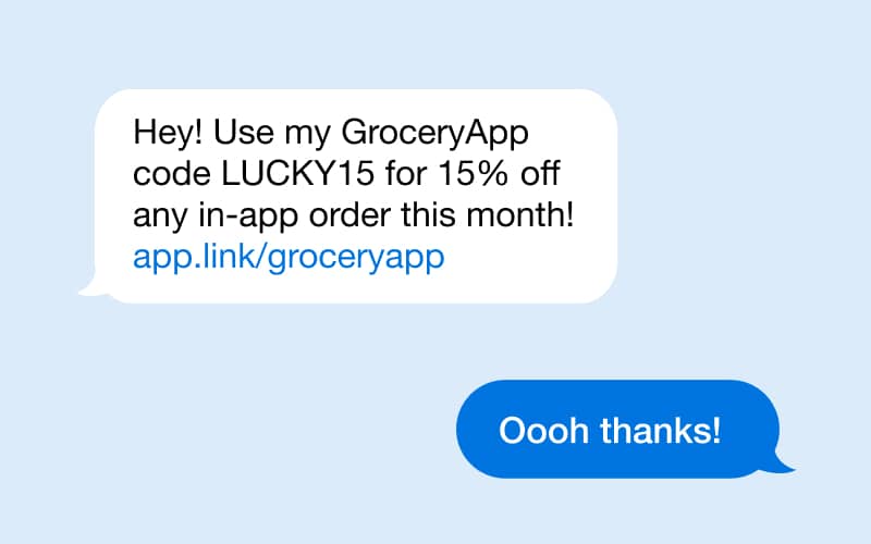 Mobile referral campaign