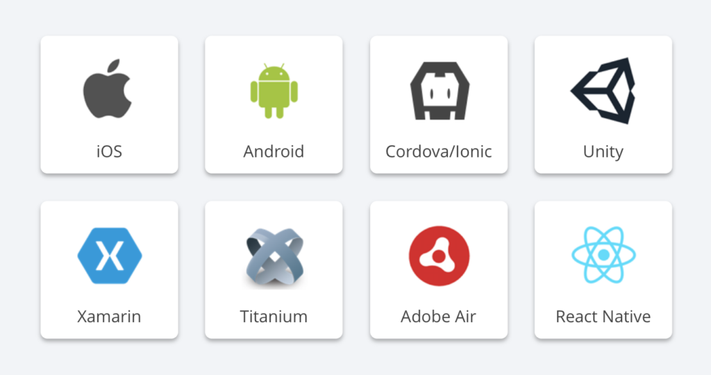 Branch has SDKs for all top hybrid app frameworks