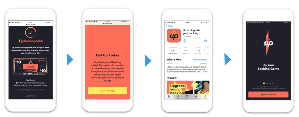 example of web-to-app redirection