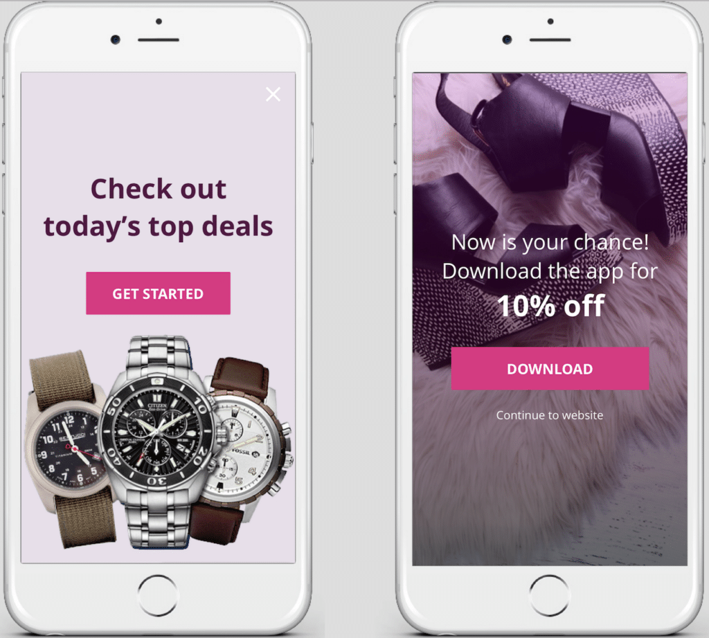 Mobile Interstitials Branch Journeys