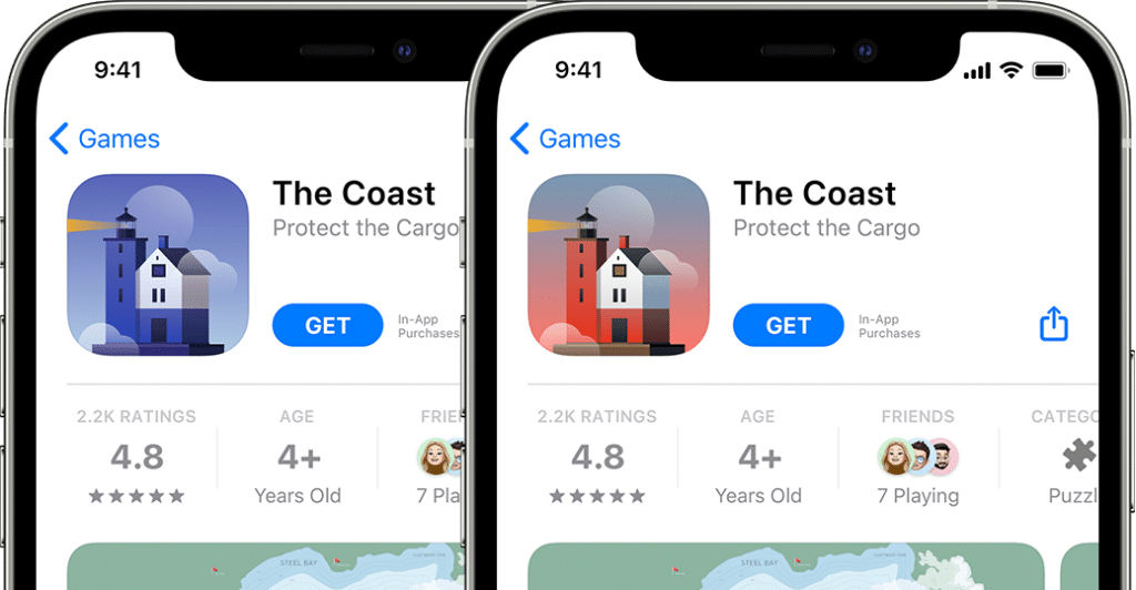 Image of various app pages with different app icons